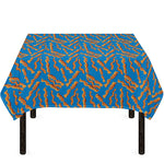 Blue Crispy Bacon Pattern Print Tablecloth