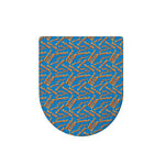 Blue Crispy Bacon Pattern Print Toilet Lid Cover