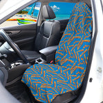 Blue Crispy Bacon Pattern Print Waterproof Car Seat Cover