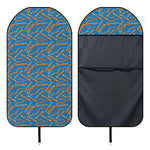 Blue Crispy Bacon Pattern Print Waterproof Car Seat Cover