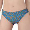 Blue Crispy Bacon Pattern Print Women's Panties