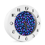 Blue Crystal Cosmic Galaxy Space Print Alarm Clock