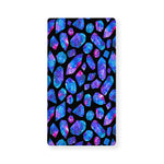 Blue Crystal Cosmic Galaxy Space Print Baby Crib Sheet