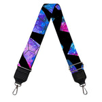 Blue Crystal Cosmic Galaxy Space Print Bag Strap