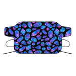 Blue Crystal Cosmic Galaxy Space Print Car Windshield Snow Cover