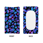 Blue Crystal Cosmic Galaxy Space Print Changing Pad Cover