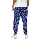 Blue Crystal Cosmic Galaxy Space Print Cotton Pants