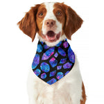 Blue Crystal Cosmic Galaxy Space Print Dog Bandana