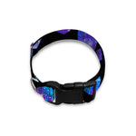 Blue Crystal Cosmic Galaxy Space Print Dog Collar