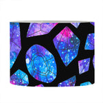 Blue Crystal Cosmic Galaxy Space Print Drum Lamp Shade