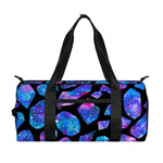 Blue Crystal Cosmic Galaxy Space Print Gym Bag