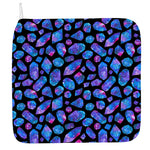 Blue Crystal Cosmic Galaxy Space Print Hand Towel