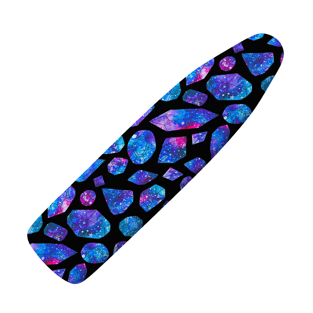 Blue Crystal Cosmic Galaxy Space Print Ironing Board Cover