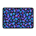 Blue Crystal Cosmic Galaxy Space Print Kitchen Mat