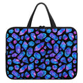 Blue Crystal Cosmic Galaxy Space Print Laptop Sleeve With Handle