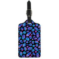 Blue Crystal Cosmic Galaxy Space Print Luggage Tag