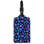 Blue Crystal Cosmic Galaxy Space Print Luggage Tag