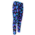 Blue Crystal Cosmic Galaxy Space Print Men's Compression Pants