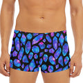 Blue Crystal Cosmic Galaxy Space Print Men's Short Boxer Briefs