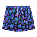 Blue Crystal Cosmic Galaxy Space Print Mesh Shorts