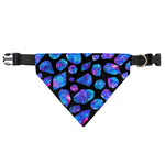 Blue Crystal Cosmic Galaxy Space Print Over The Collar Dog Bandana