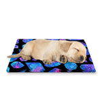 Blue Crystal Cosmic Galaxy Space Print Pet Cooling Mat Cover