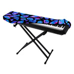 Blue Crystal Cosmic Galaxy Space Print Piano Keyboard Cover