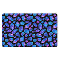 Blue Crystal Cosmic Galaxy Space Print Polyester Doormat