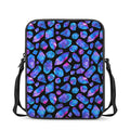 Blue Crystal Cosmic Galaxy Space Print Rectangular Crossbody Bag