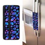 Blue Crystal Cosmic Galaxy Space Print Refrigerator Handle Covers