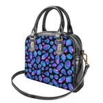 Blue Crystal Cosmic Galaxy Space Print Shoulder Handbag