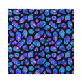 Blue Crystal Cosmic Galaxy Space Print Silk Bandana