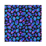 Blue Crystal Cosmic Galaxy Space Print Silk Bandana