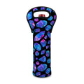 Blue Crystal Cosmic Galaxy Space Print Single Neoprene Wine Tote