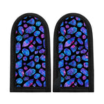 Blue Crystal Cosmic Galaxy Space Print Skillet Handle Cover