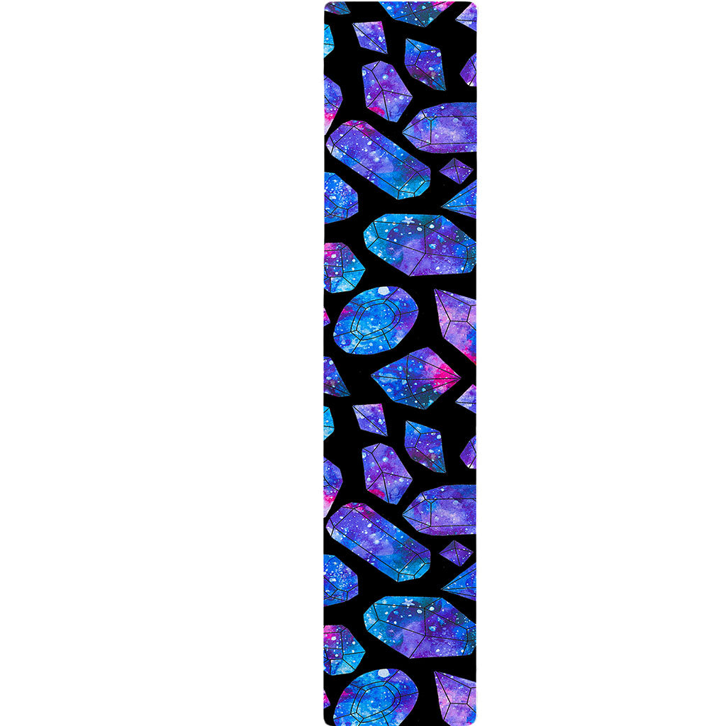 Blue Crystal Cosmic Galaxy Space Print Table Runner