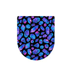 Blue Crystal Cosmic Galaxy Space Print Toilet Lid Cover