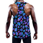 Blue Crystal Cosmic Galaxy Space Print Training Tank Top
