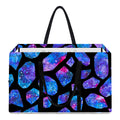 Blue Crystal Cosmic Galaxy Space Print Utility Tote Bag