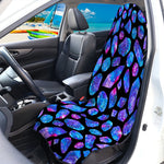 Blue Crystal Cosmic Galaxy Space Print Waterproof Car Seat Cover