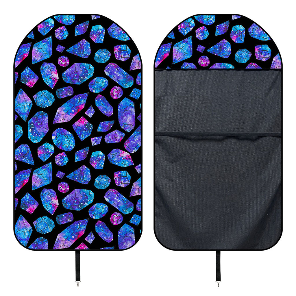 Blue Crystal Cosmic Galaxy Space Print Waterproof Car Seat Cover