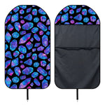 Blue Crystal Cosmic Galaxy Space Print Waterproof Car Seat Cover