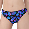 Blue Crystal Cosmic Galaxy Space Print Women's Panties