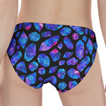 Blue Crystal Cosmic Galaxy Space Print Women's Panties