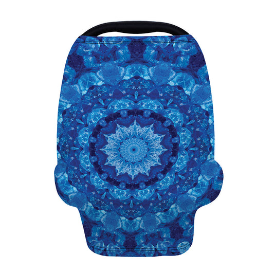 Blue Crystal Kaleidoscope Print Baby Seat Cover