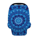 Blue Crystal Kaleidoscope Print Baby Seat Cover