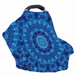 Blue Crystal Kaleidoscope Print Baby Seat Cover