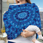 Blue Crystal Kaleidoscope Print Baby Seat Cover