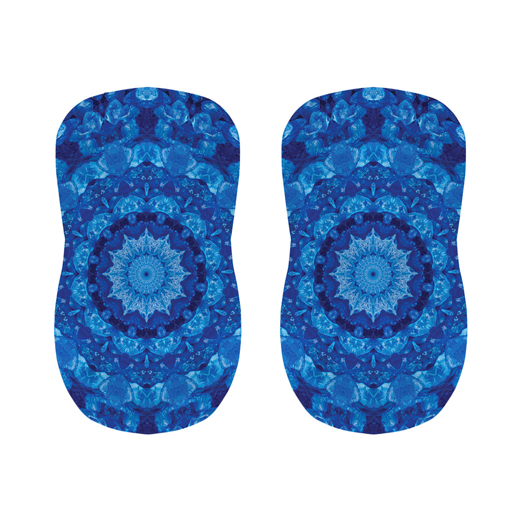 Blue Crystal Kaleidoscope Print Bar Stool Covers