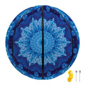 Blue Crystal Kaleidoscope Print Basketball